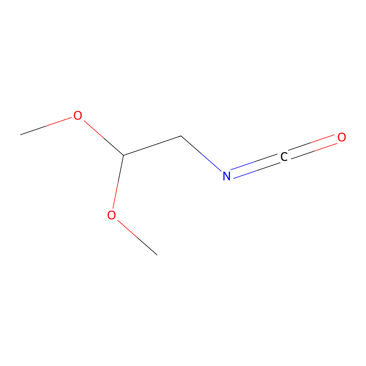 2-Isocyanato-1,1-dimethoxyethane molecular structure, CAS 71189-22-5