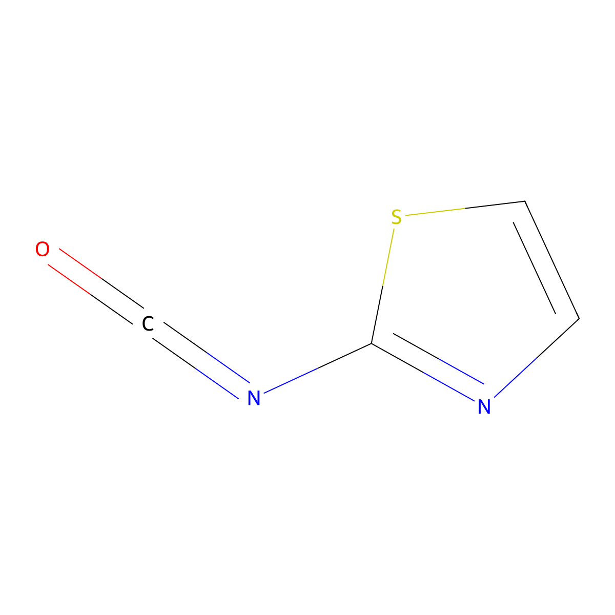 2-Isocyanato-Thiazole molecular structure, CAS 71189-23-6