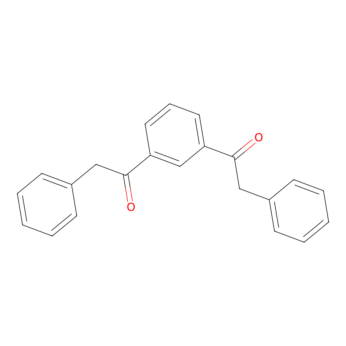 1,1'-(1,3-Phenylene)bis(2-phenylethan-1-one) molecular structure, CAS 71189-82-7