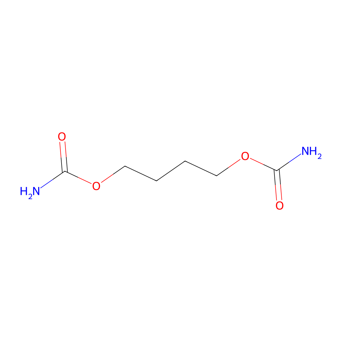 1,4-Butanediol, 1,4-dicarbamate molecular structure, CAS 7119-55-3
