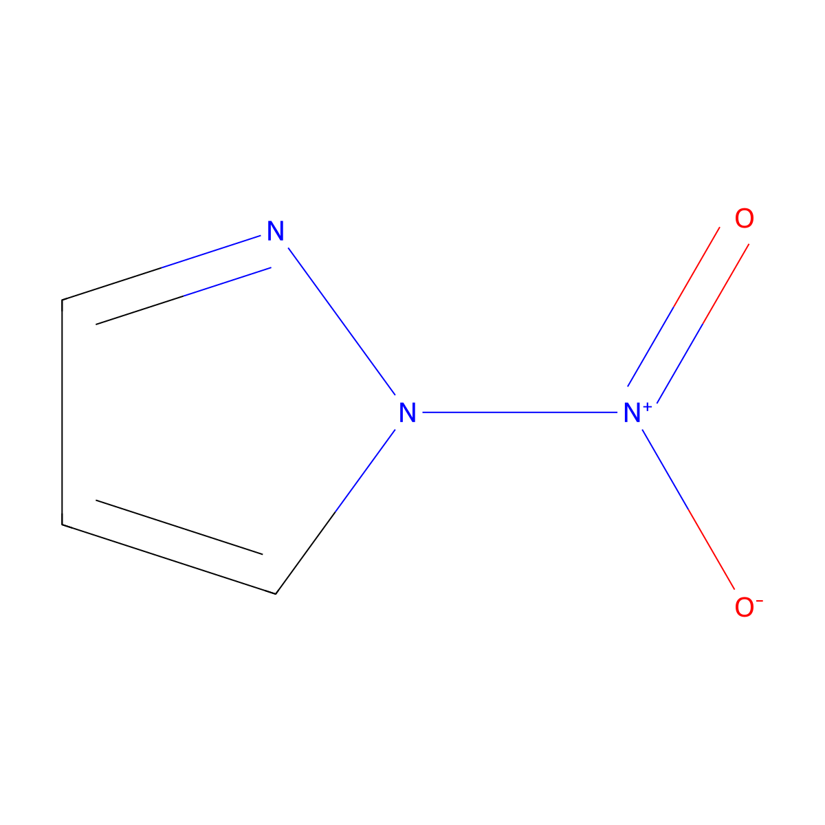 1H-Pyrazole, 1-nitro- molecular structure, CAS 7119-95-1