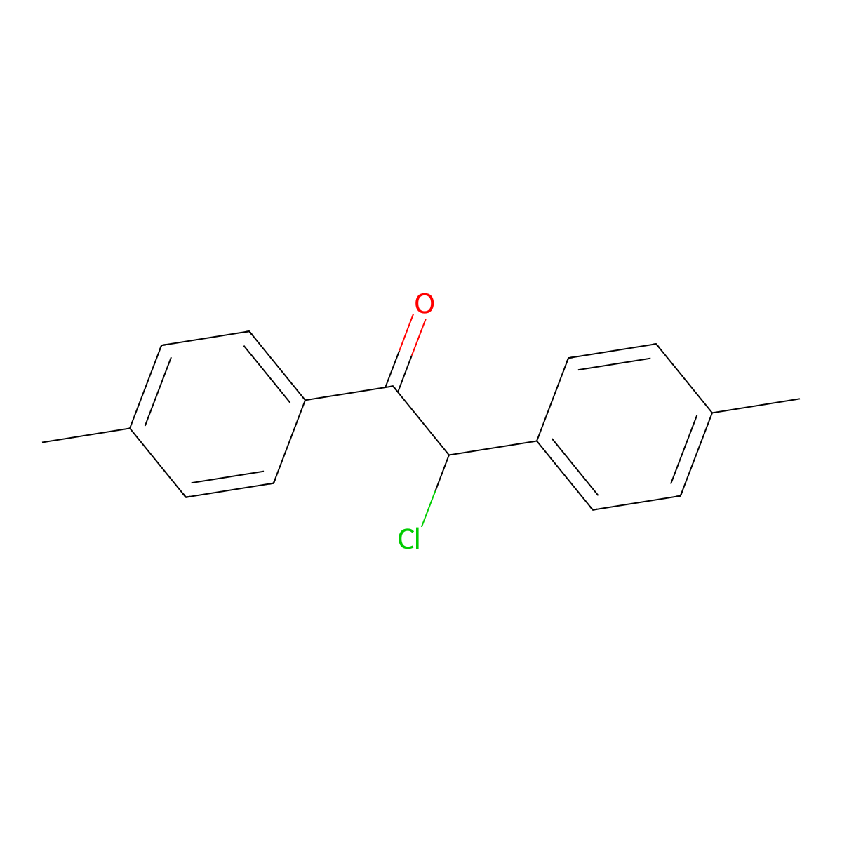 2-Chloro-1,2-di-p-tolyl-ethanone molecular structure, CAS 71193-32-3