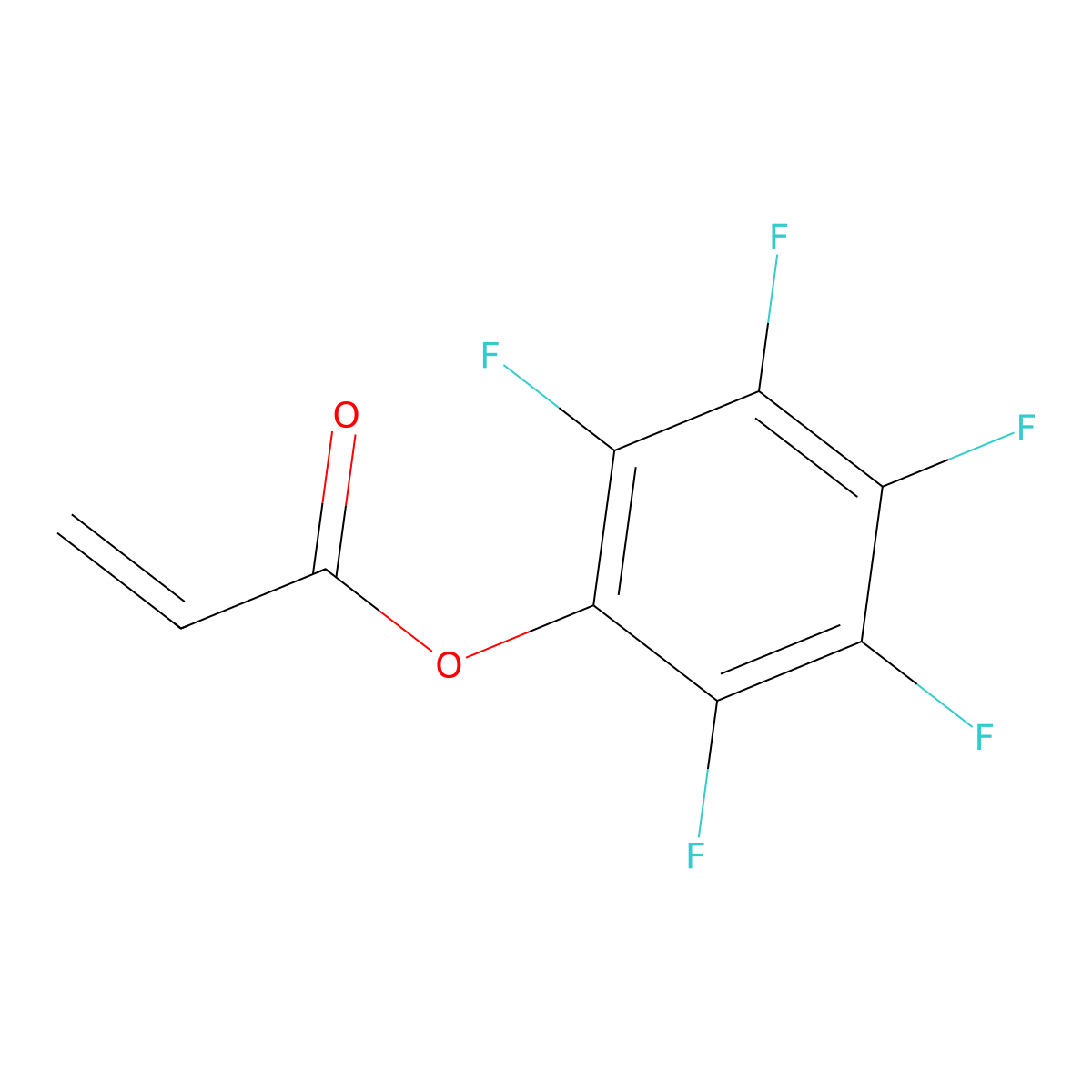 (2,3,4,5,6-Pentafluorophenyl) prop-2-enoate molecular structure, CAS 71195-85-2