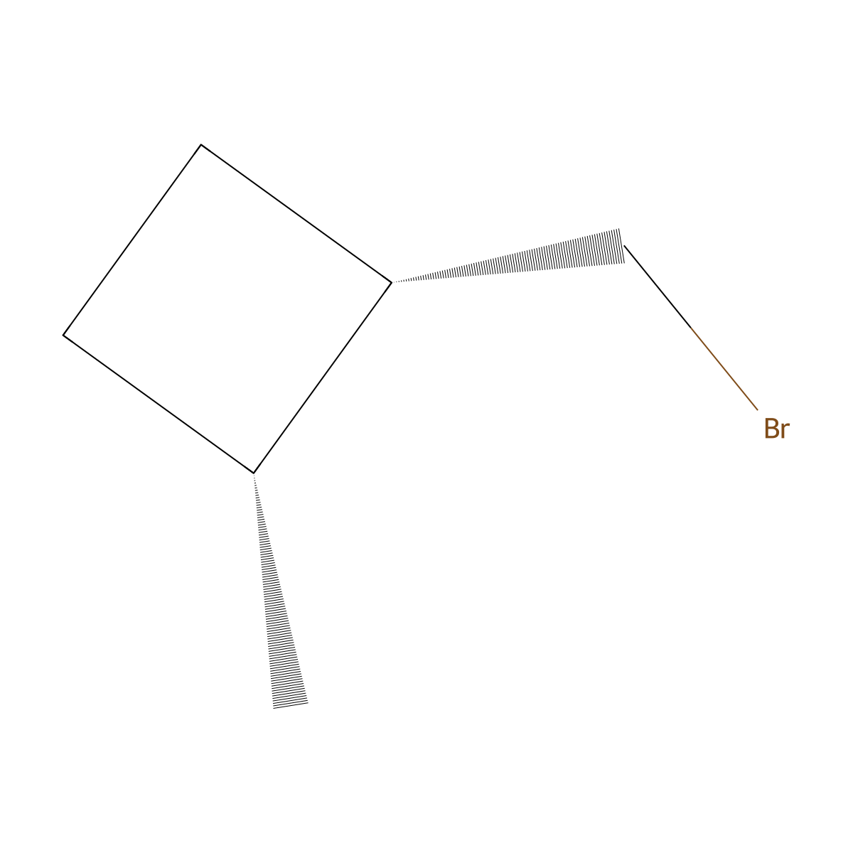 rac-(1R,2S)-1-(bromomethyl)-2-methylcyclobutane molecular structure, CAS 71198-54-4