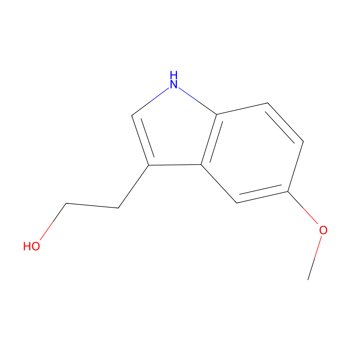 5-Methoxytryptophol molecular structure, CAS 712-09-4