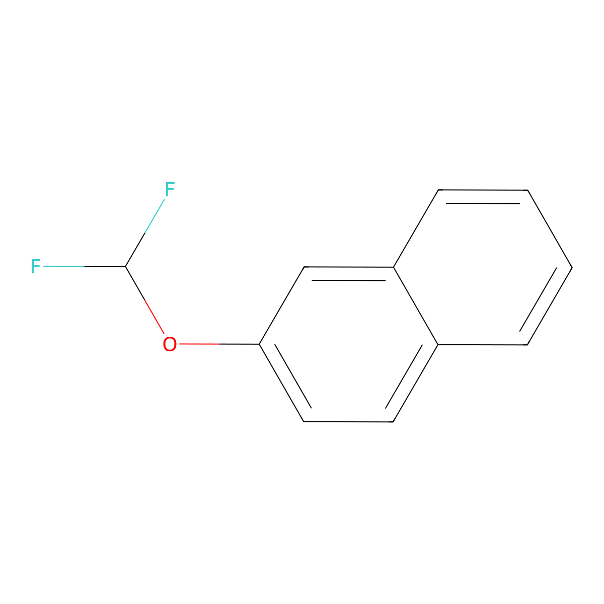 2-(Difluoromethoxy)naphthalene molecular structure, CAS 712-79-8