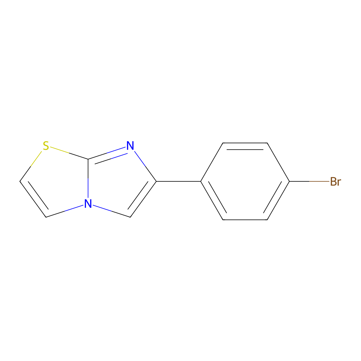 6-(4-Bromophenyl)imidazo[2,1-b]thiazole molecular structure, CAS 7120-13-0