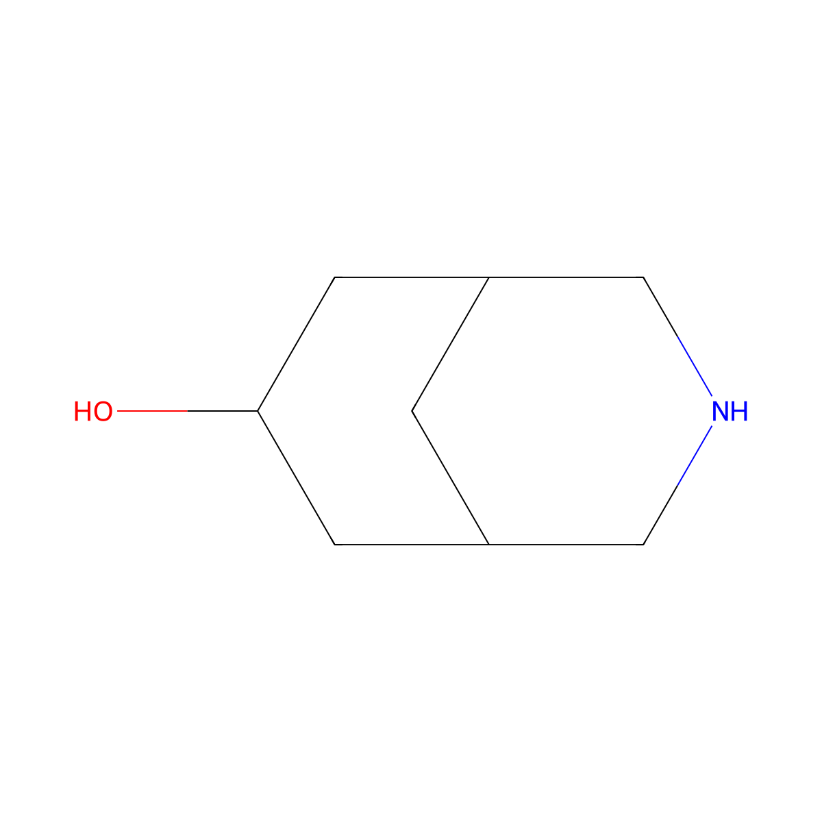 3-Azabicyclo[3.3.1]nonan-7-ol molecular structure, CAS 71209-53-5