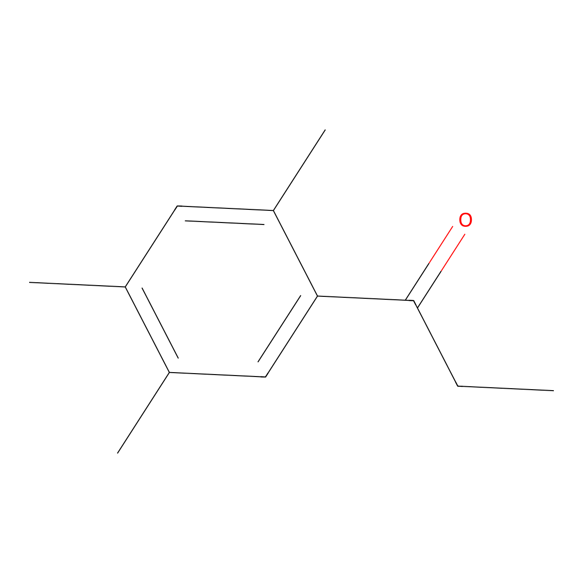 1-(2,4,5-Trimethylphenyl)propan-1-one molecular structure, CAS 71209-72-8
