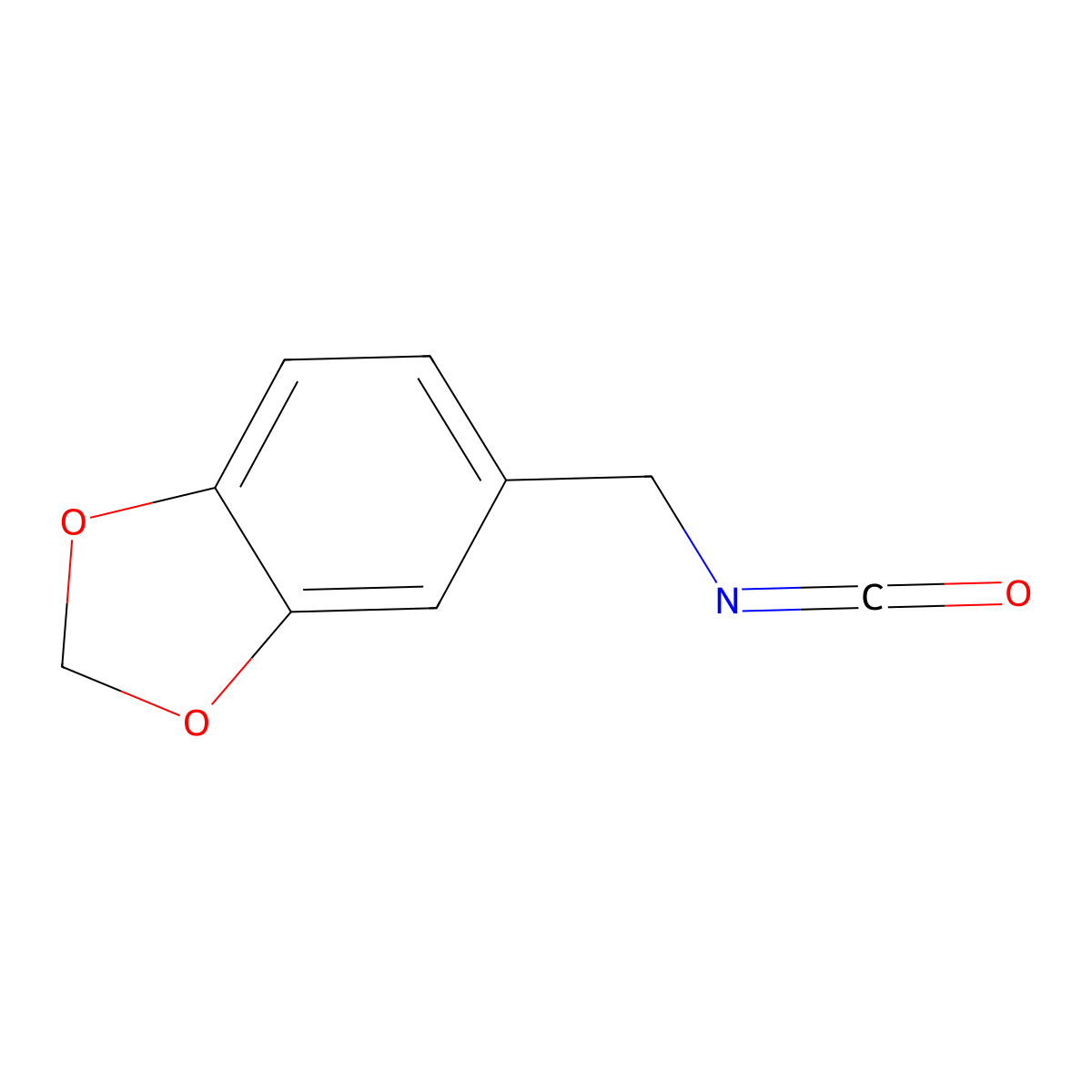 5-(Isocyanatomethyl)-2H-1,3-benzodioxole molecular structure, CAS 71217-46-4