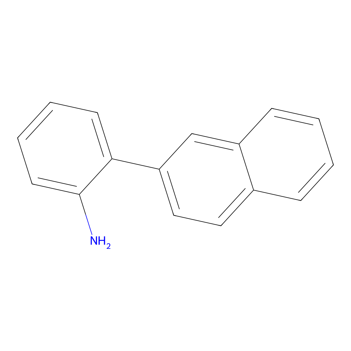 2-(2-Aminophenyl)naphthalene molecular structure, CAS 71221-26-6