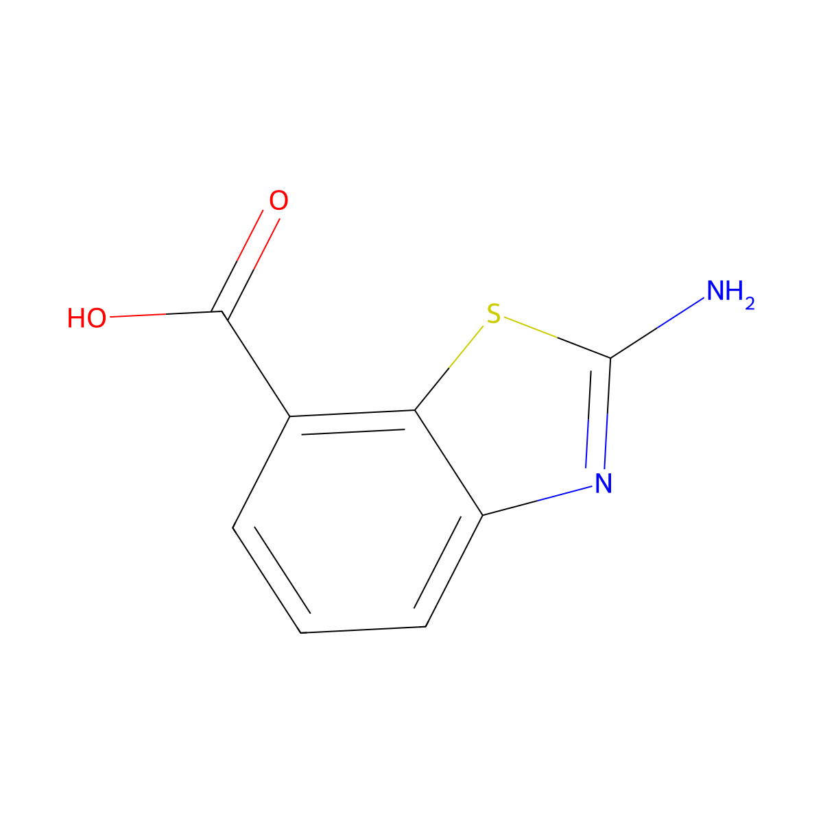 2-Aminobenzo[d]thiazole-7-carboxylic acid molecular structure, CAS 71224-95-8