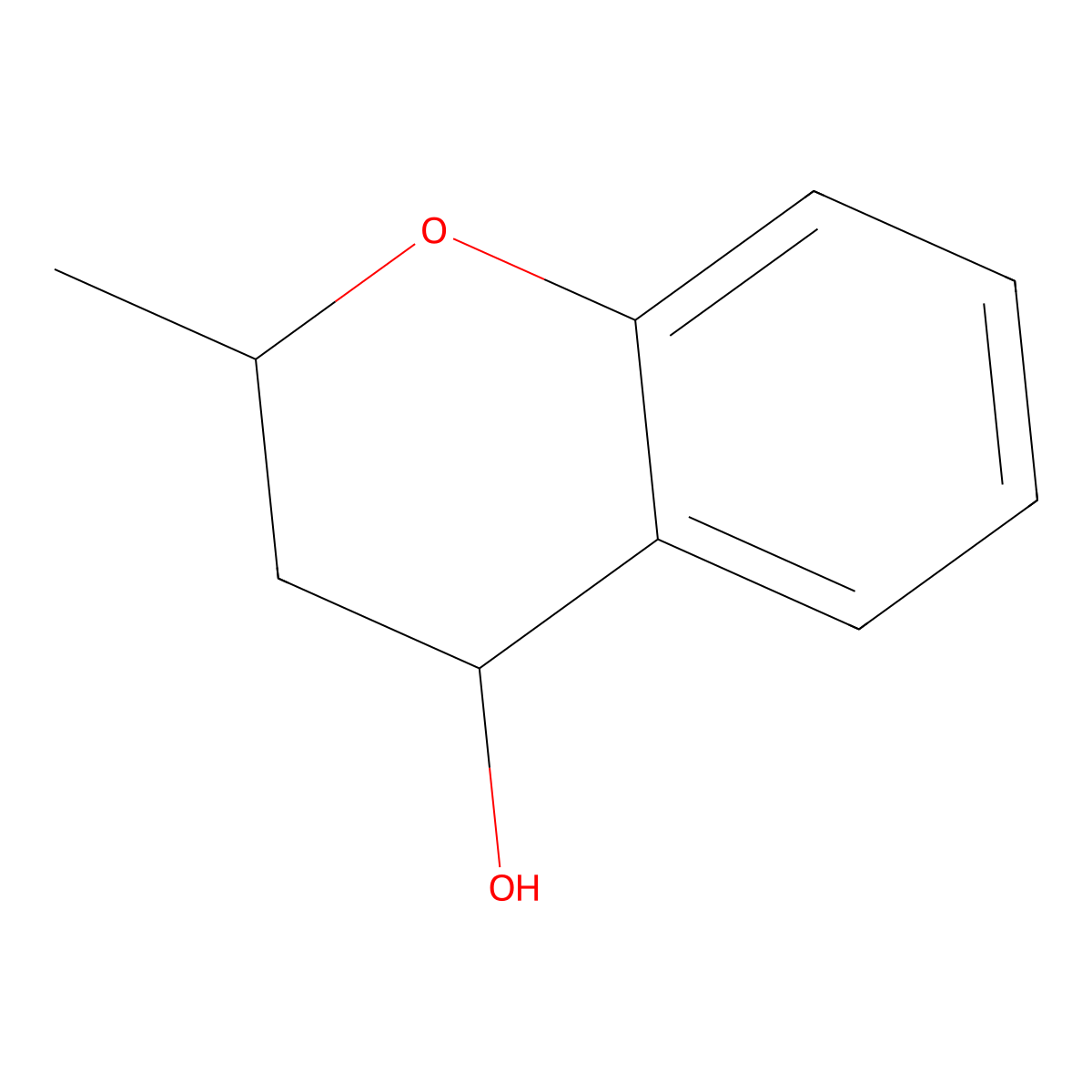 2-Methyl-4-chromanol molecular structure, CAS 71225-55-3
