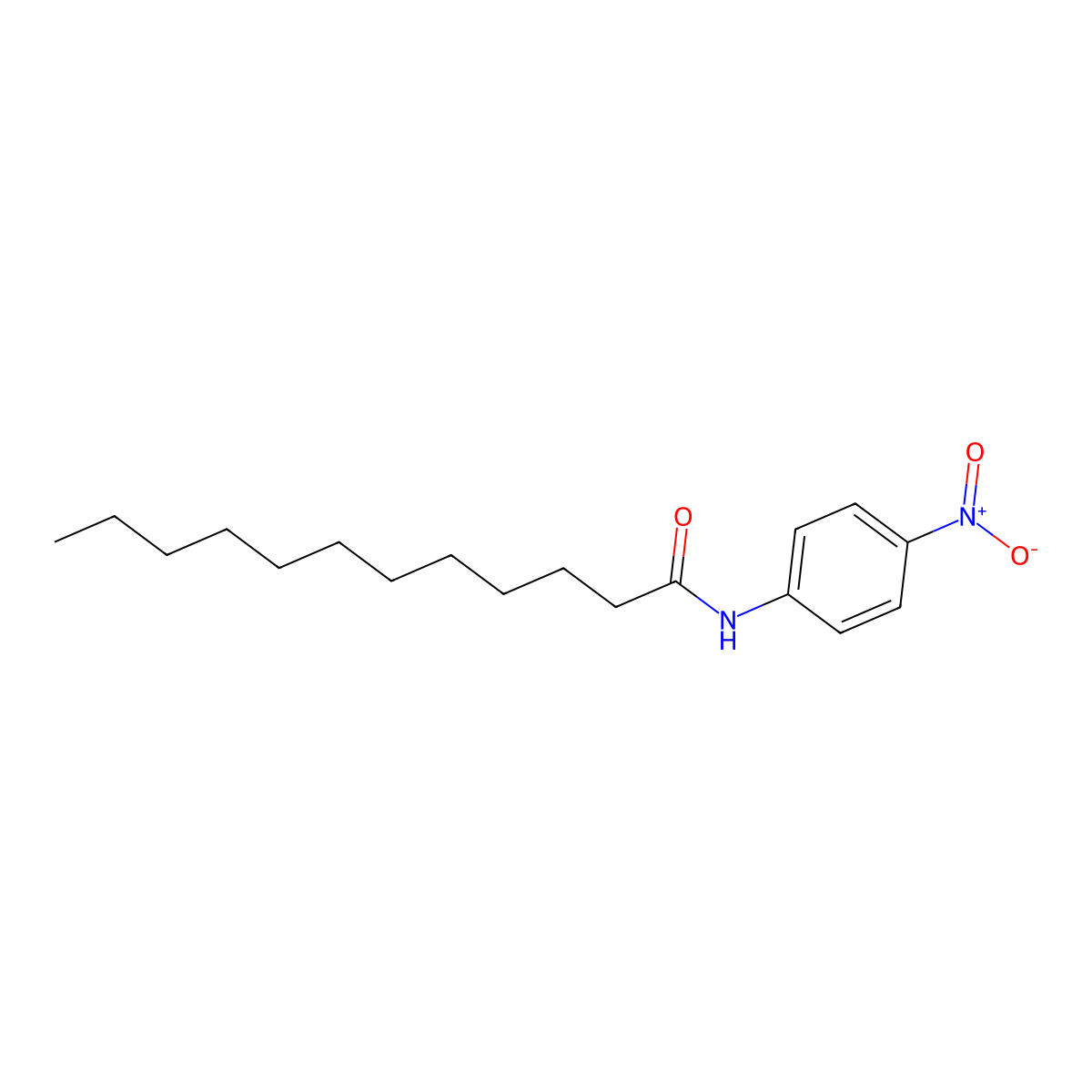 N-(4-nitrophenyl)dodecanamide molecular structure, CAS 71226-80-7