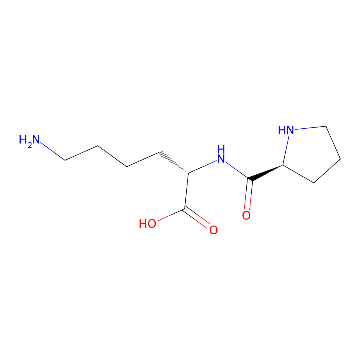 Pro-Lys molecular structure, CAS 71227-70-8