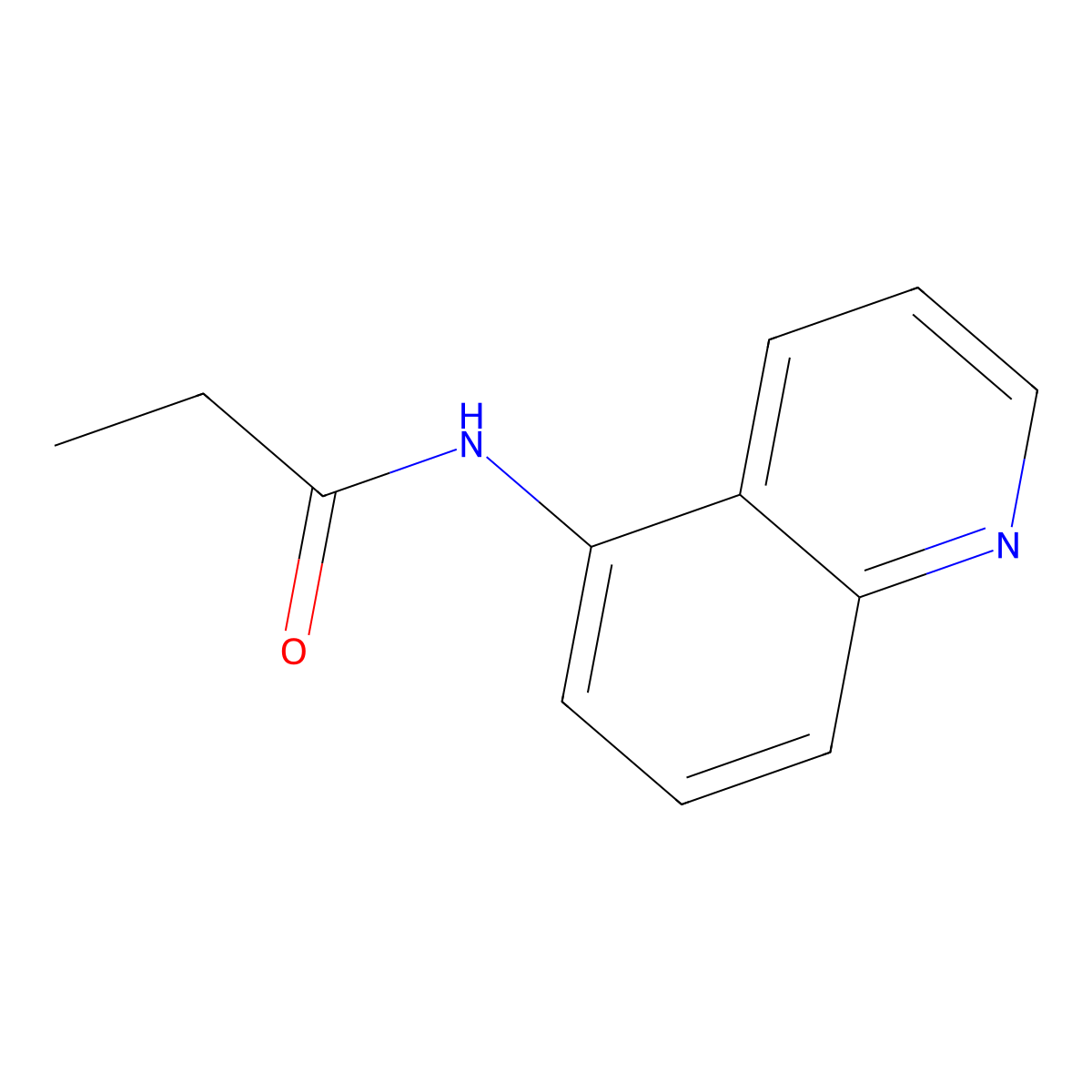 N-quinolin-5-ylpropanamide molecular structure, CAS 712284-46-3