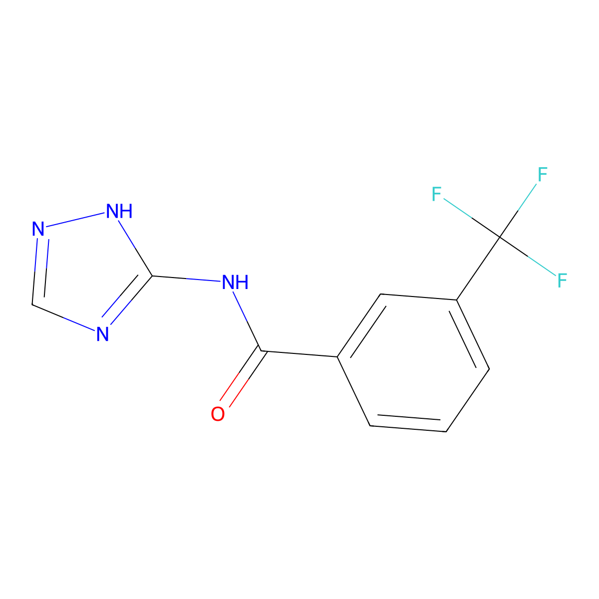 N-(1H-1,2,4-triazol-5-yl)-3-(trifluoromethyl)benzamide molecular structure, CAS 712286-63-0