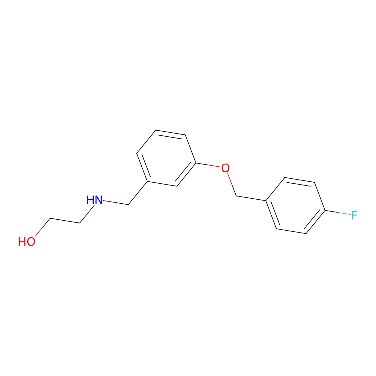 2-({3-[(4-Fluorobenzyl)oxy]benzyl}amino)ethanol molecular structure, CAS 712290-03-4