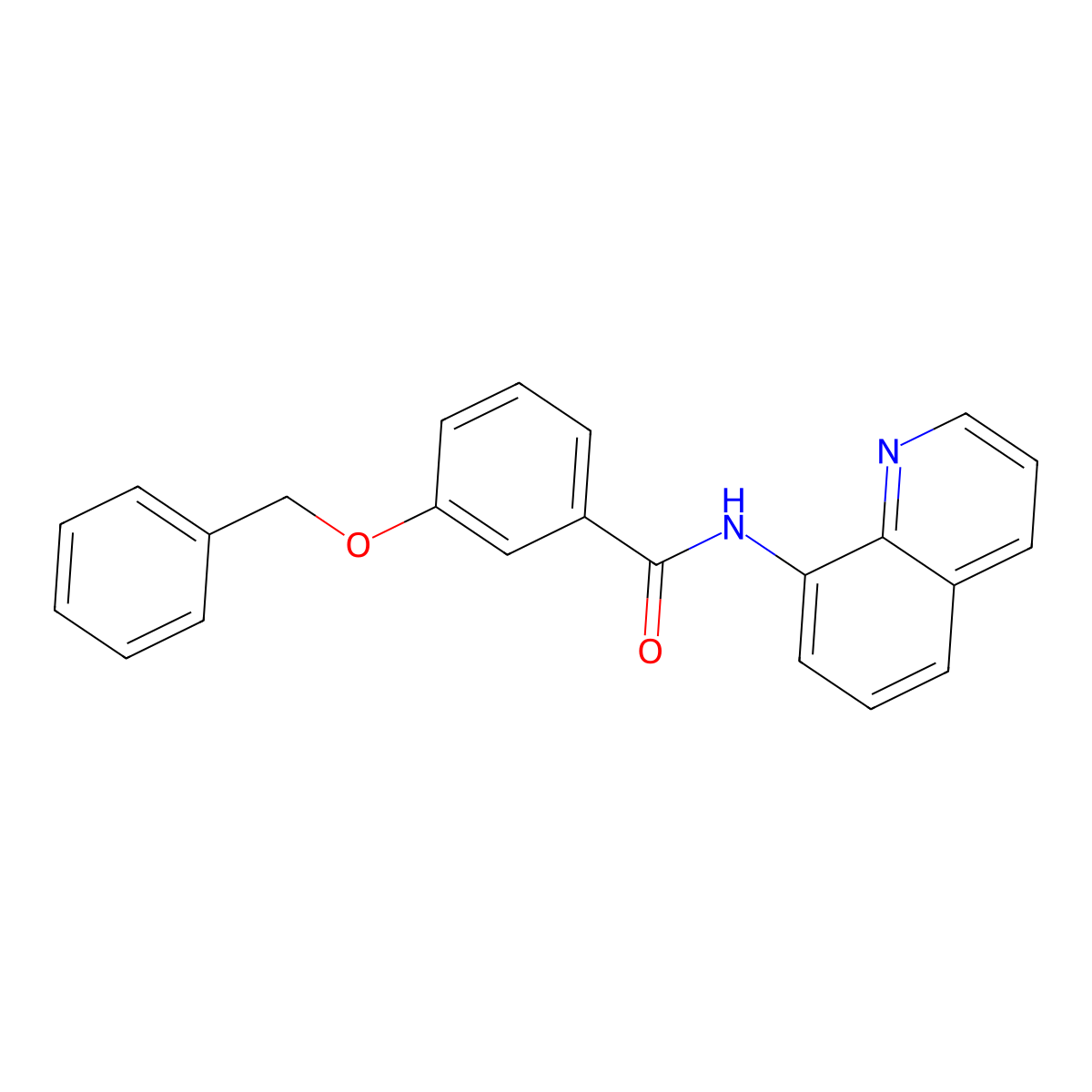 3-(benzyloxy)-N-(quinolin-8-yl)benzamide molecular structure, CAS 712291-11-7