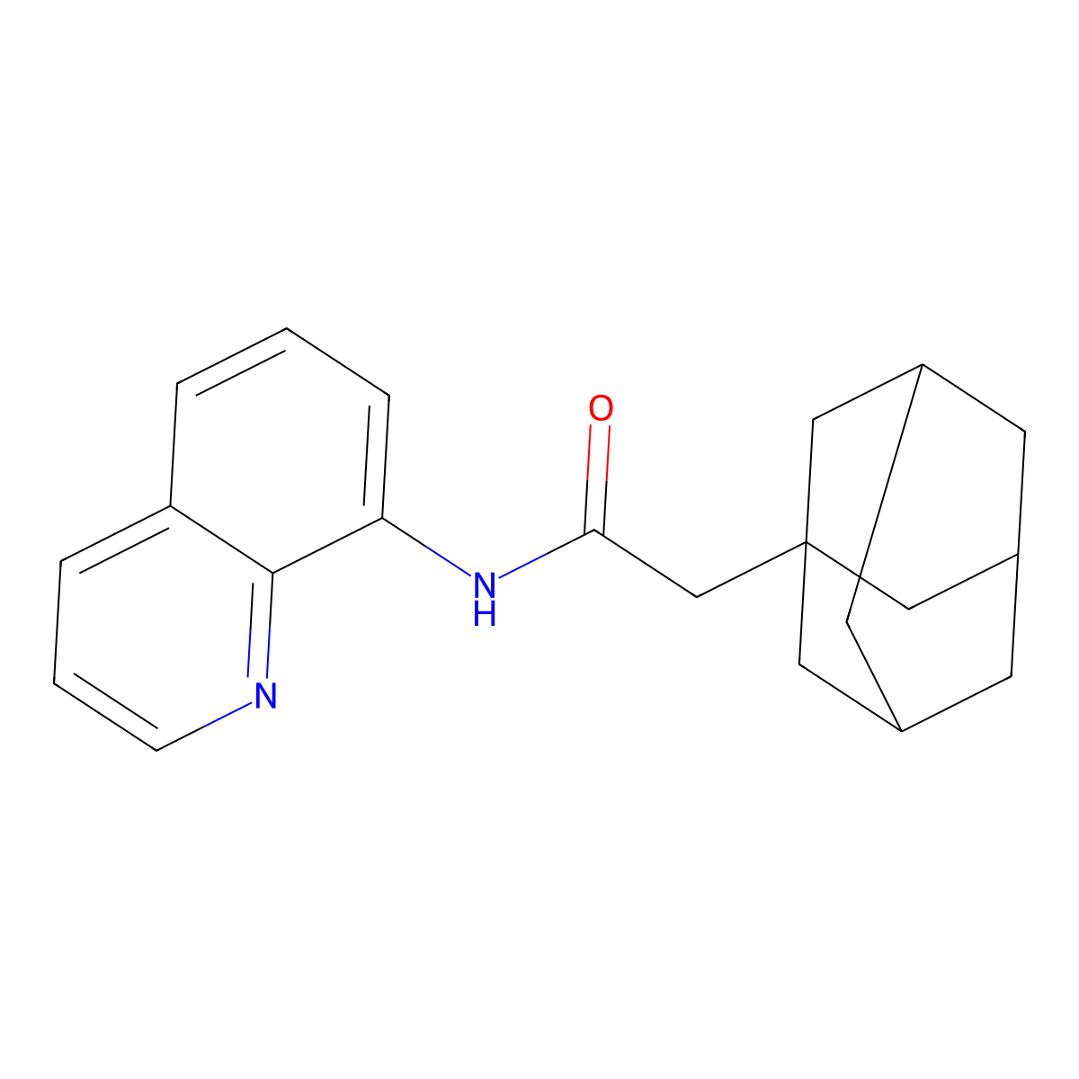 2-(1-adamantyl)-N-quinolin-8-ylacetamide molecular structure, CAS 712291-59-3