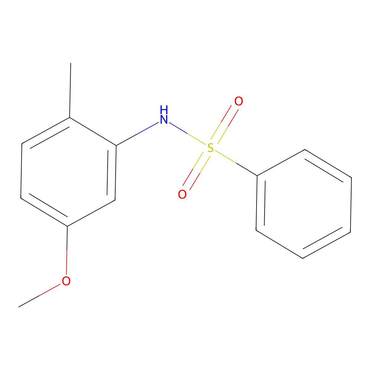 N-(5-methoxy-2-methylphenyl)benzenesulfonamide molecular structure, CAS 712298-78-7