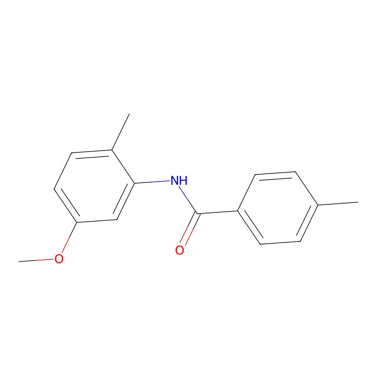 N-(5-methoxy-2-methylphenyl)-4-methylbenzamide molecular structure, CAS 712298-93-6