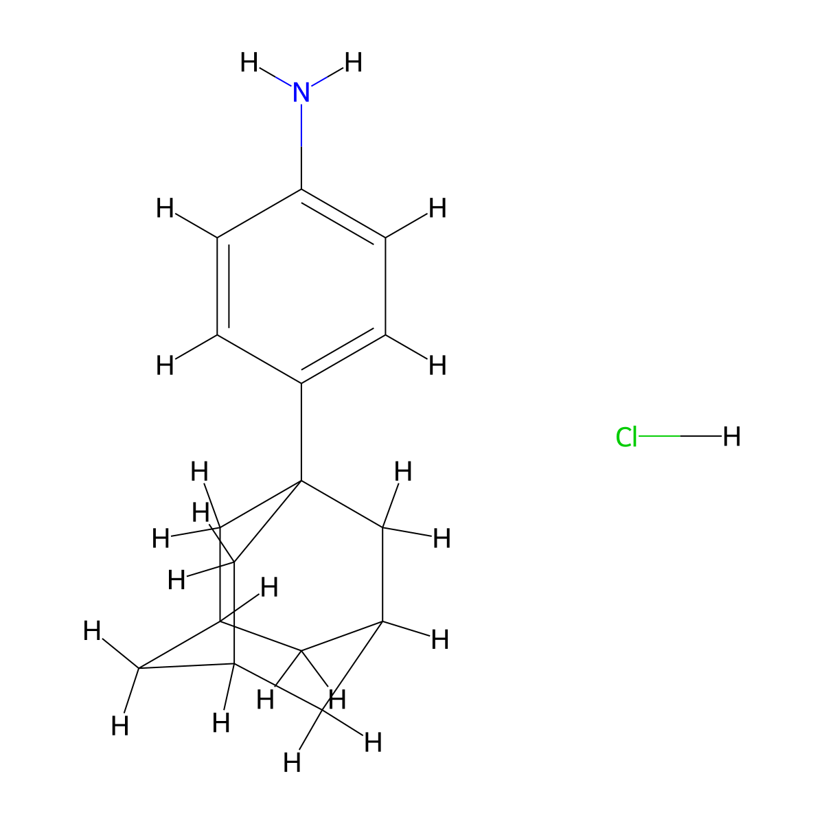 4-(Adamantan-1-yl)aniline hydrochloride molecular structure, CAS 7123-77-5