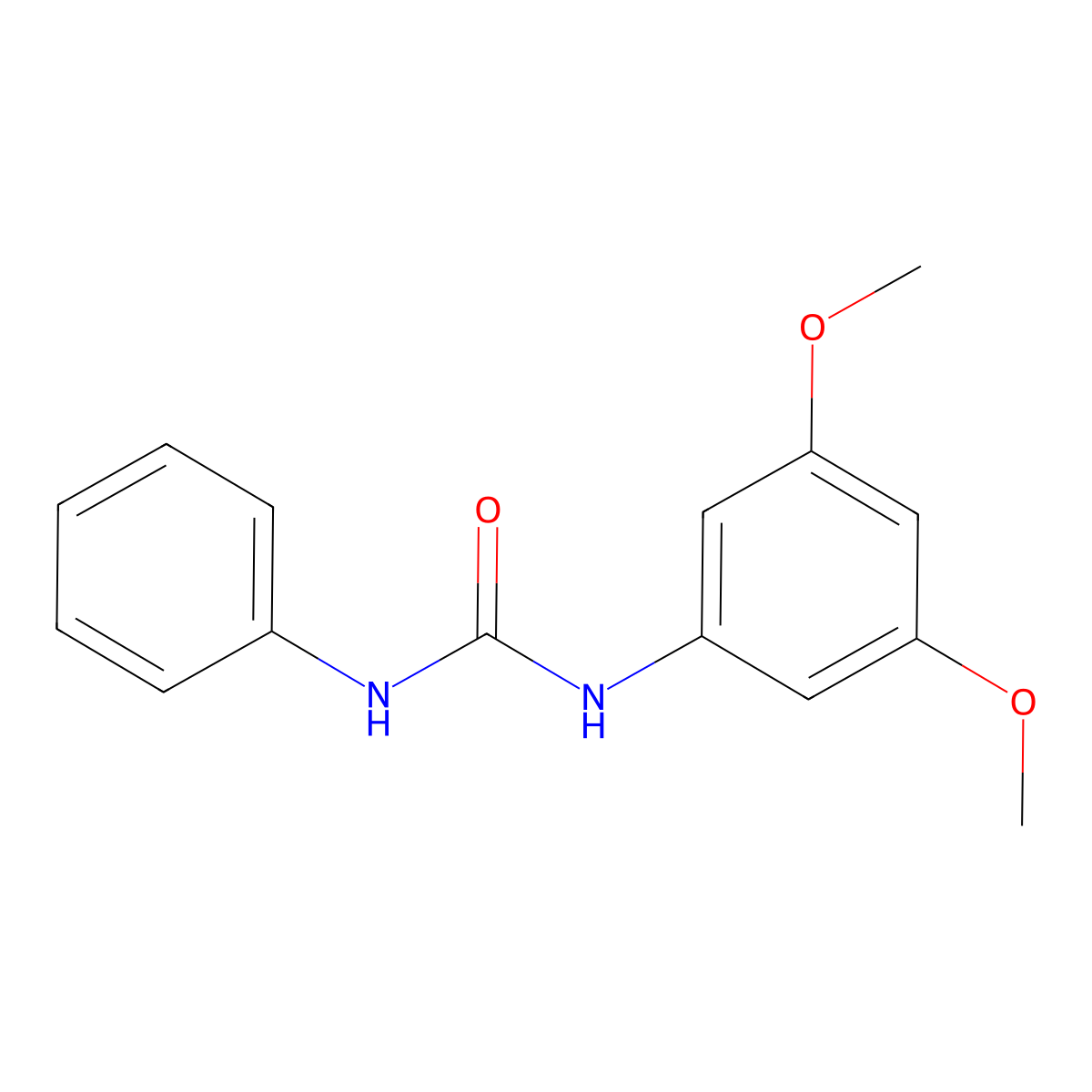 1-(3,5-Dimethoxyphenyl)-3-phenylurea molecular structure, CAS 712305-07-2