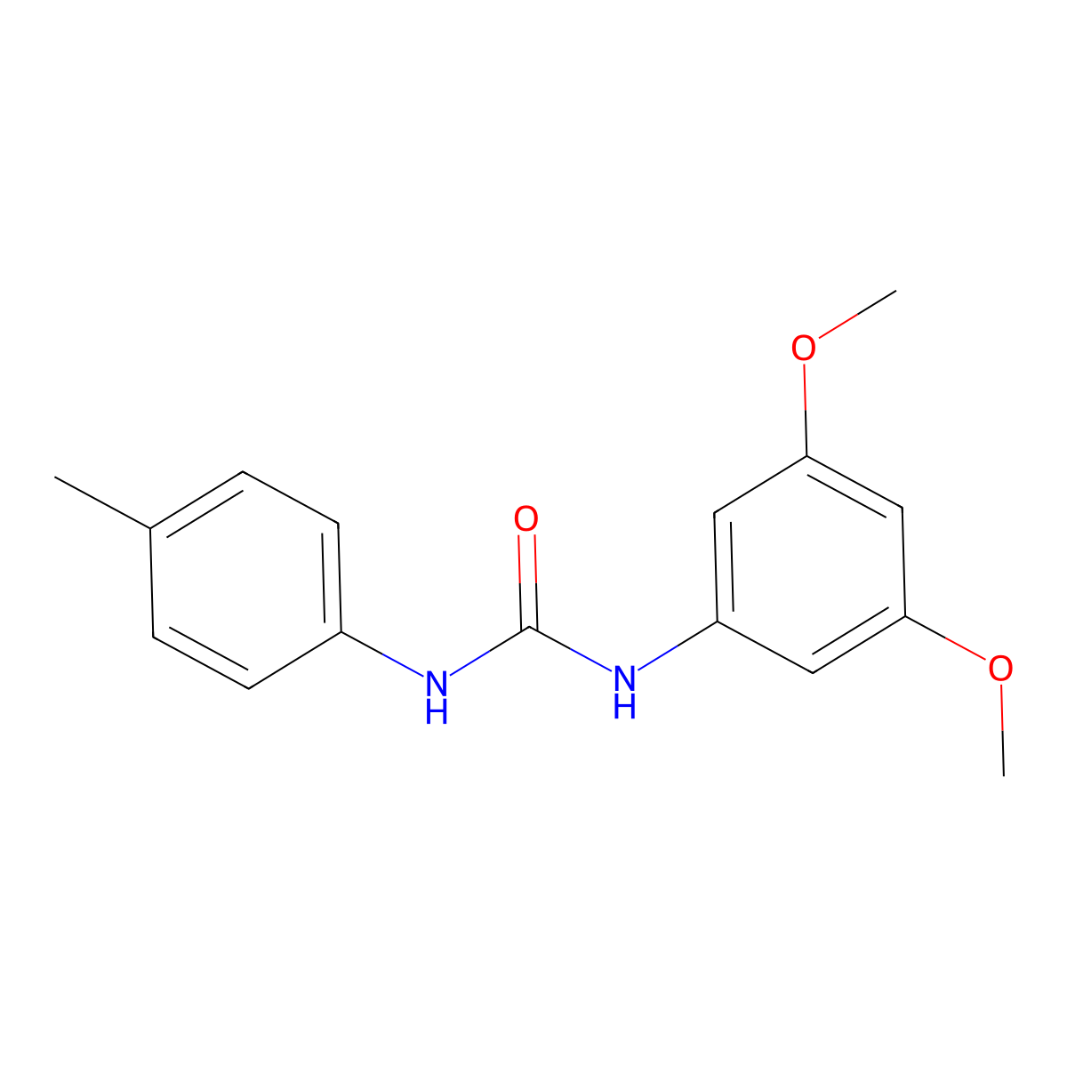 1-(3,5-Dimethoxyphenyl)-3-(4-methylphenyl)urea molecular structure, CAS 712305-09-4