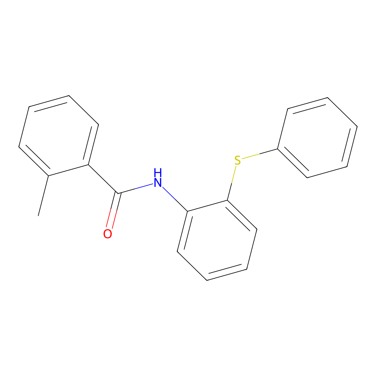2-methyl-N-(2-phenylsulfanylphenyl)benzamide molecular structure, CAS 712305-60-7