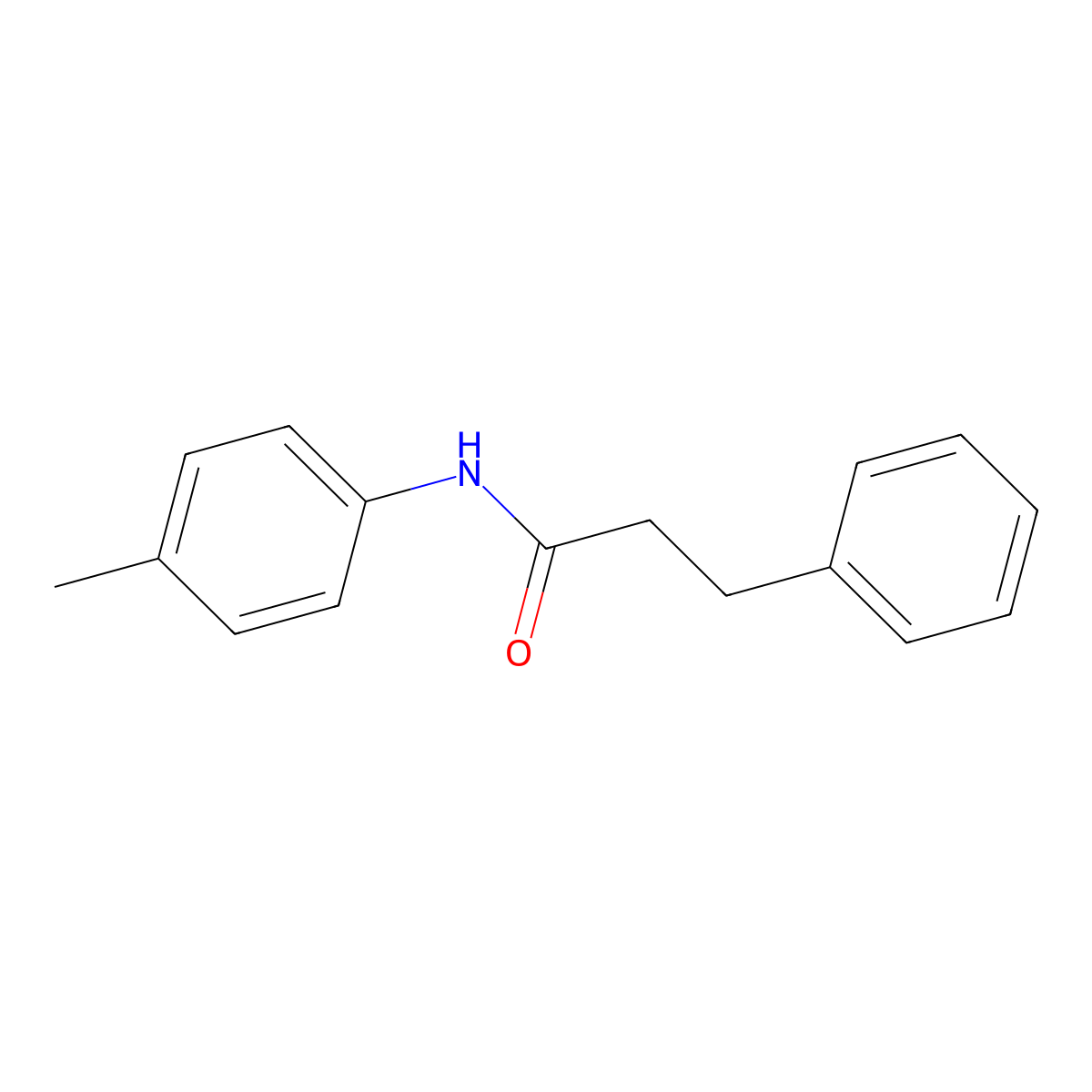 N-(4-methylphenyl)-3-phenylpropanamide molecular structure, CAS 71231-25-9