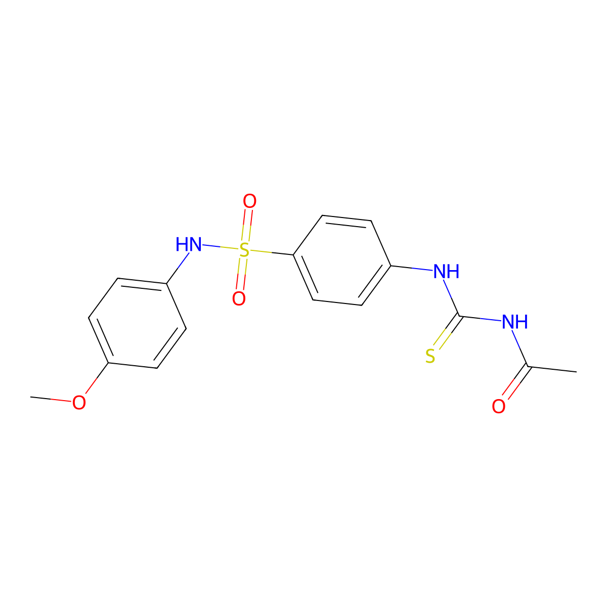 N-[[4-[(4-methoxyphenyl)sulfamoyl]phenyl]carbamothioyl]acetamide molecular structure, CAS 712318-21-3