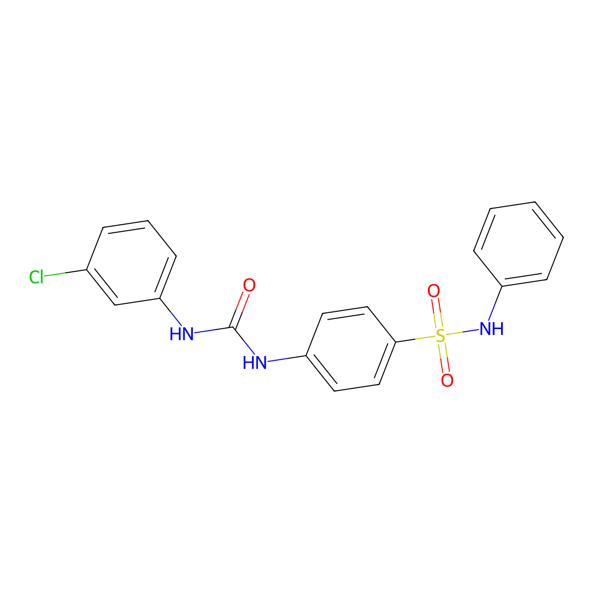 1-(3-Chlorophenyl)-3-[4-(phenylsulfamoyl)phenyl]urea molecular structure, CAS 712318-51-9
