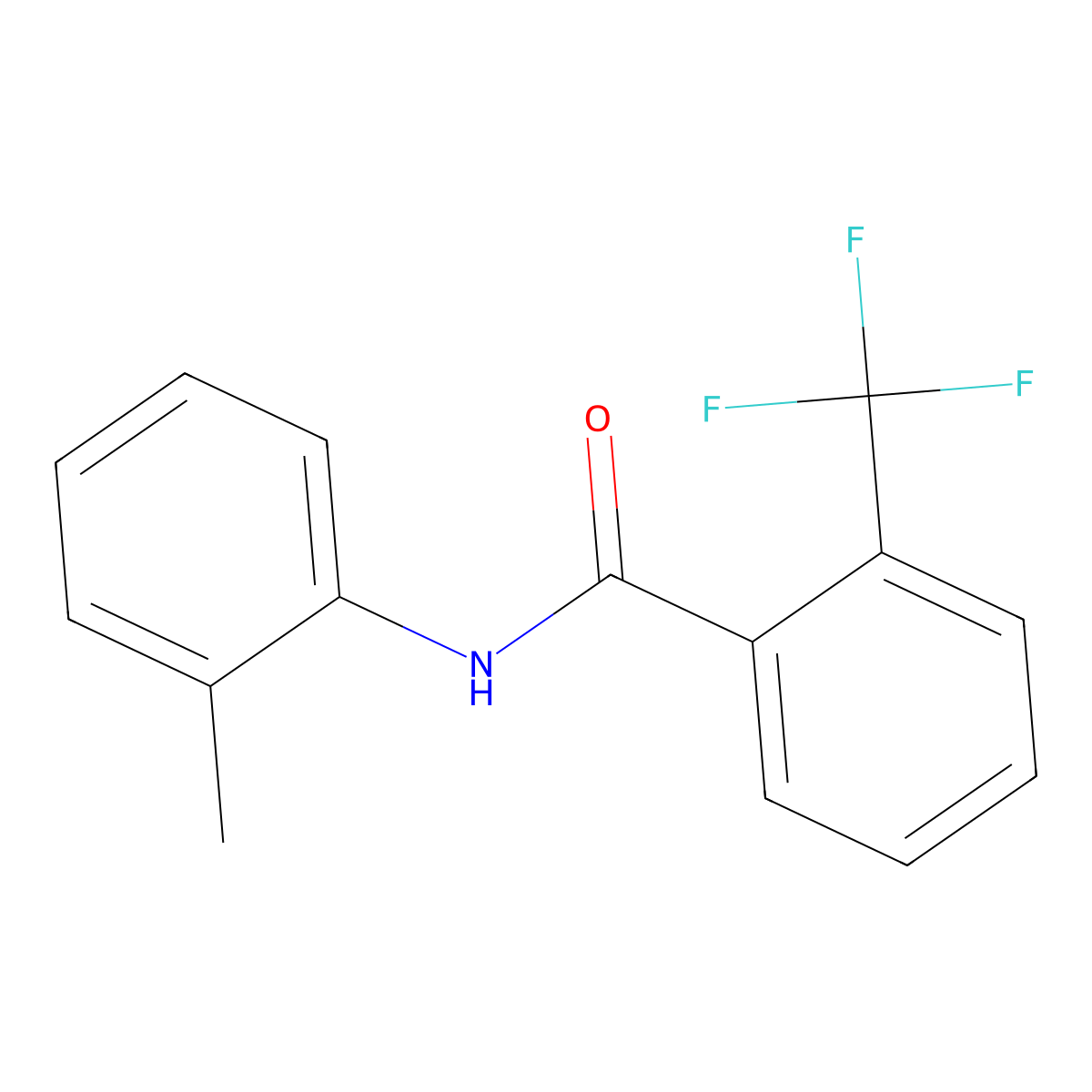 N-(2-methylphenyl)-2-(trifluoromethyl)benzamide molecular structure, CAS 712319-20-5