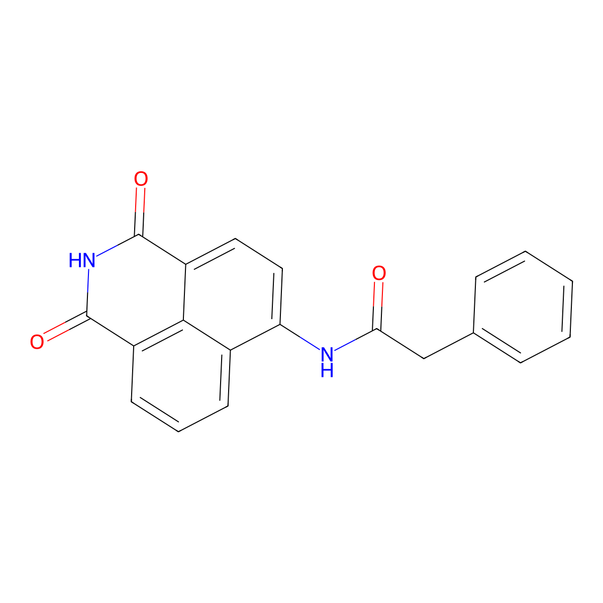 N-(1,3-dioxobenzo[de]isoquinolin-6-yl)-2-phenylacetamide molecular structure, CAS 712322-34-4