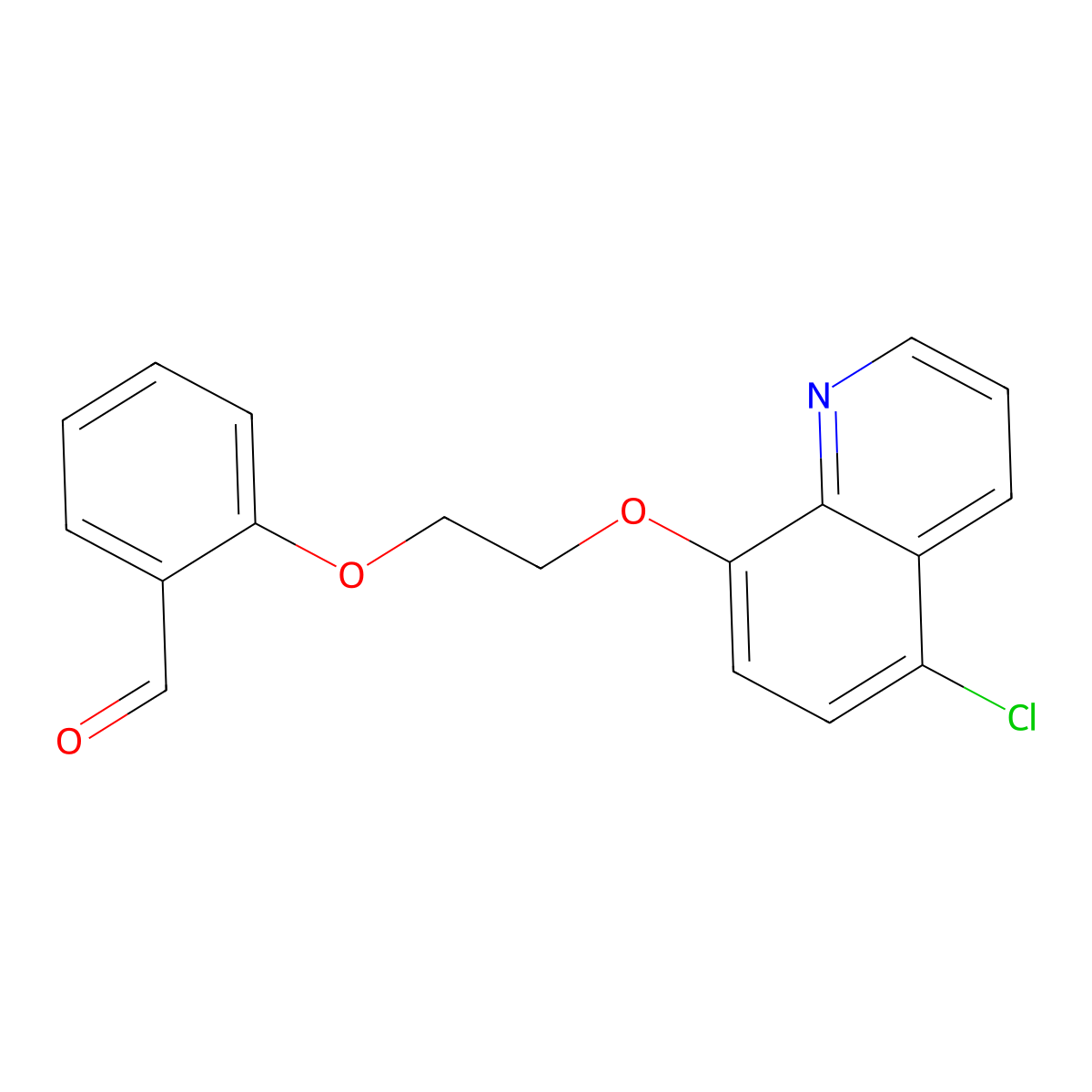 2-[2-(5-Chloroquinolin-8-yl)oxyethoxy]benzaldehyde molecular structure, CAS 712324-41-9