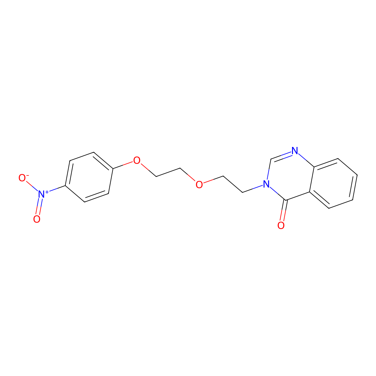 3-{2-[2-(4-nitrophenoxy)ethoxy]ethyl}-4(3H)-quinazolinone molecular structure, CAS 712324-87-3