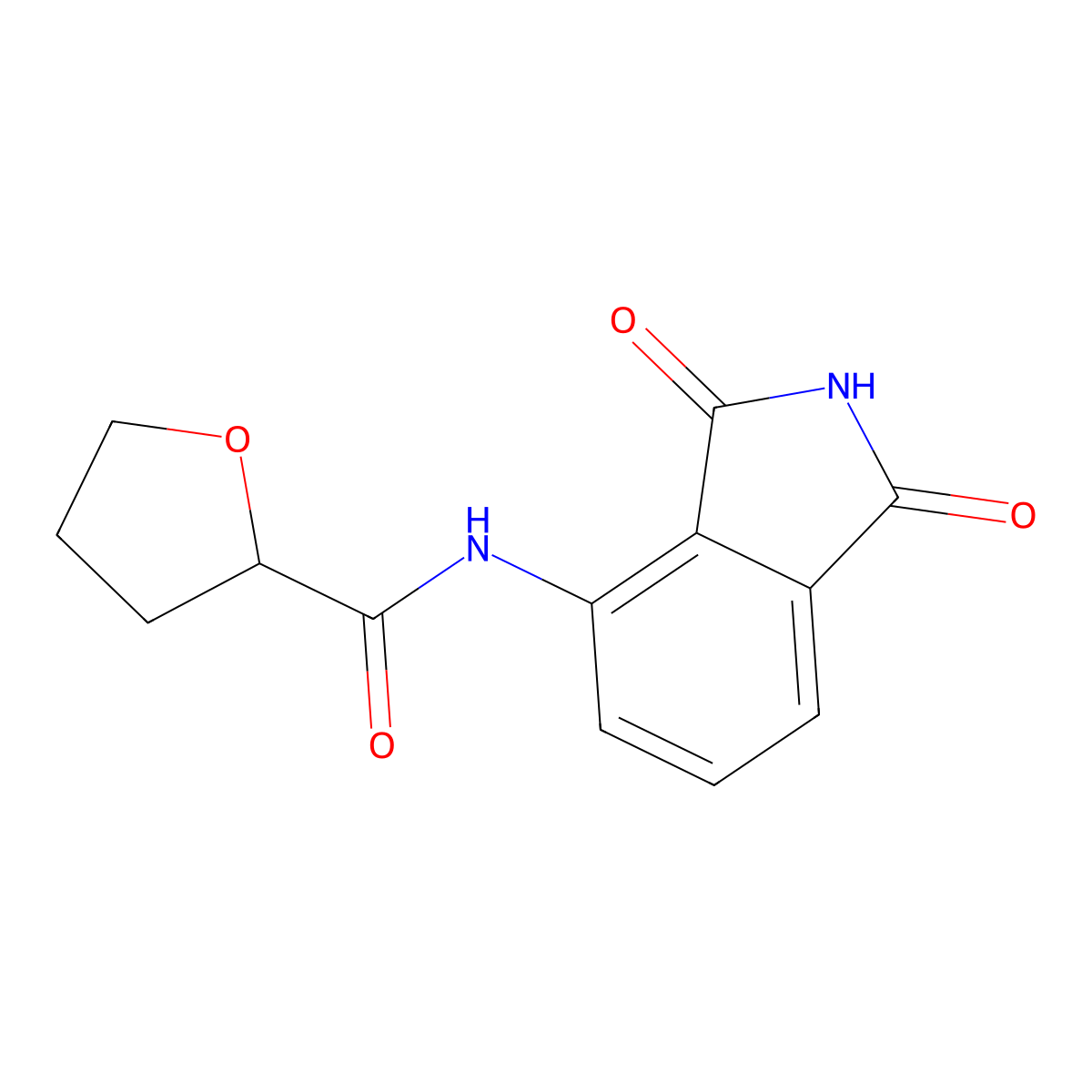 N-(1,3-dioxoisoindol-4-yl)oxolane-2-carboxamide molecular structure, CAS 712341-35-0