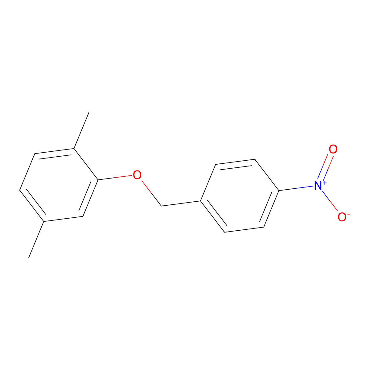 1,4-Dimethyl-2-[(4-nitrophenyl)methoxy]benzene molecular structure, CAS 712344-64-4
