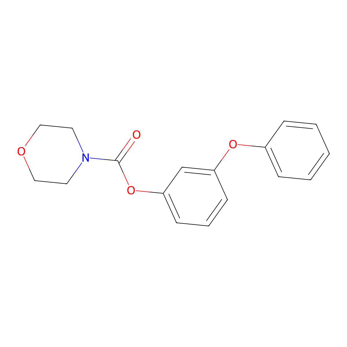 3-Phenoxyphenyl morpholine-4-carboxylate molecular structure, CAS 712345-27-2