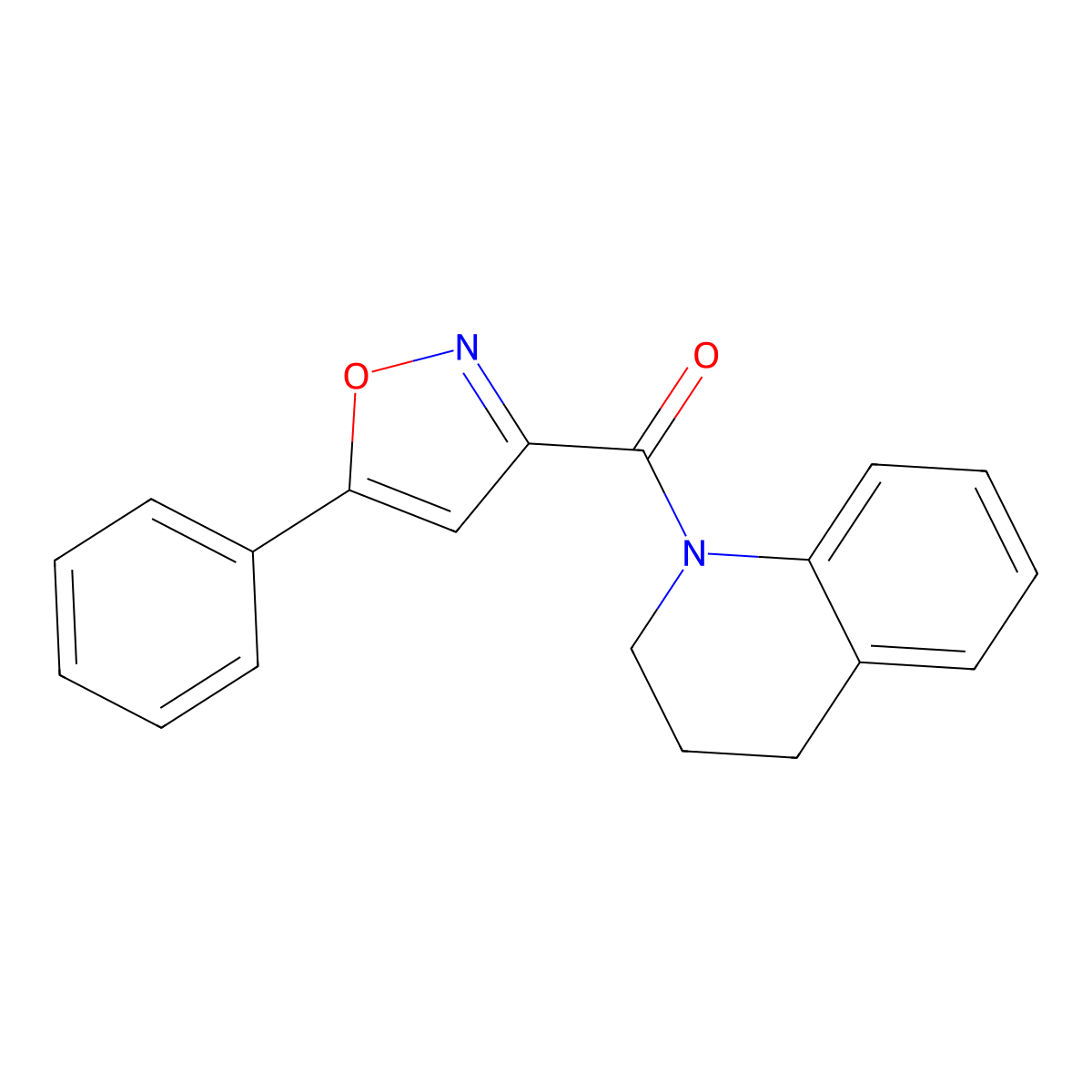 3,4-dihydro-2H-quinolin-1-yl-(5-phenyl-1,2-oxazol-3-yl)methanone molecular structure, CAS 712348-09-9