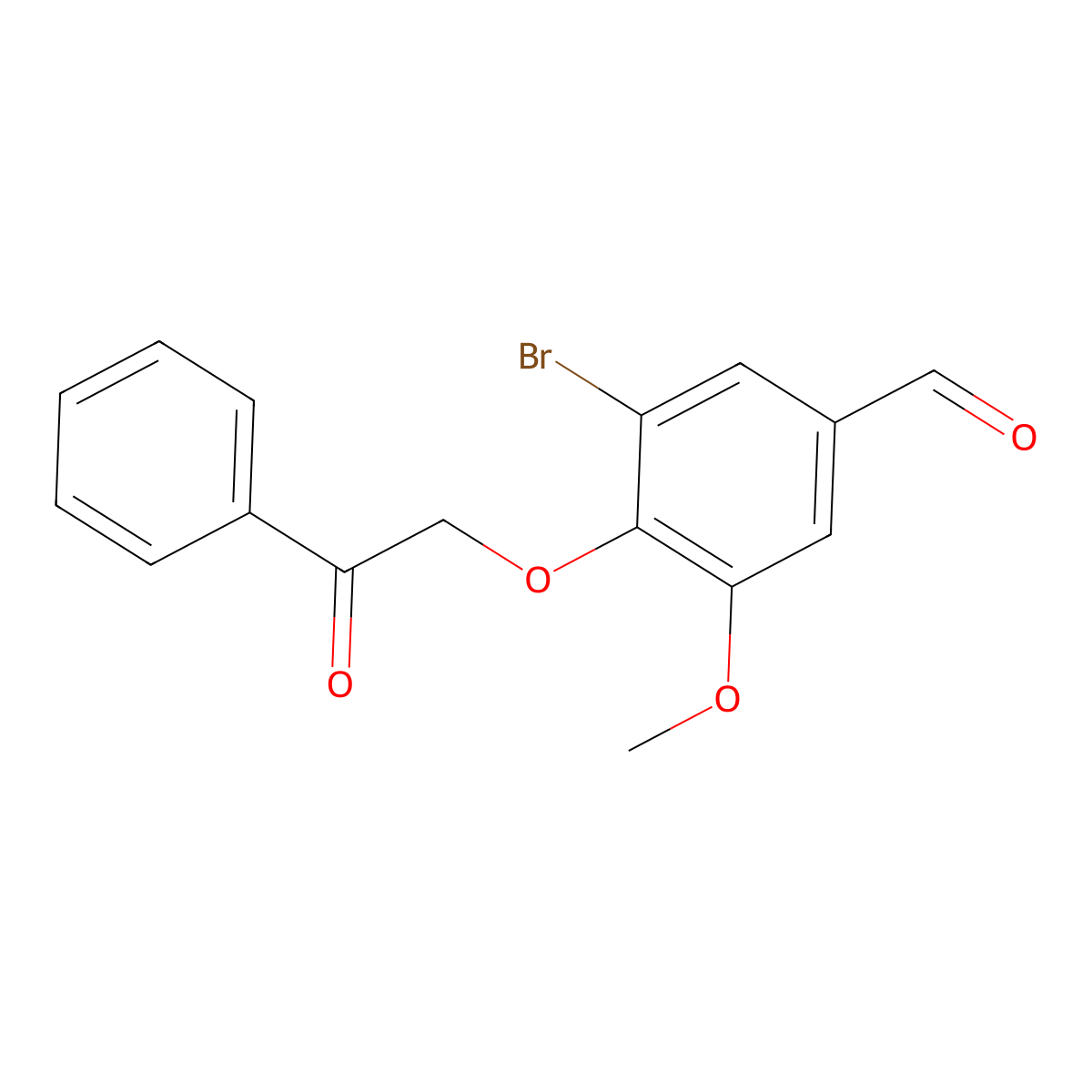 3-Bromo-5-methoxy-4-(2-oxo-2-phenylethoxy)benzaldehyde molecular structure, CAS 712348-62-4