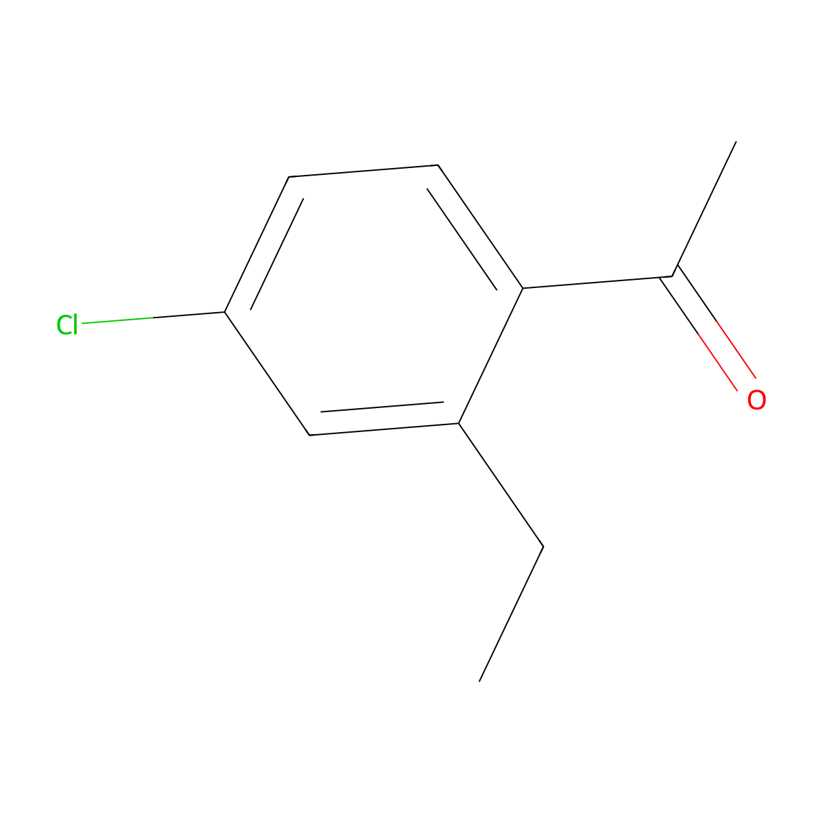 1-(4-Chloro-2-ethylphenyl)ethanone molecular structure, CAS 712349-88-7