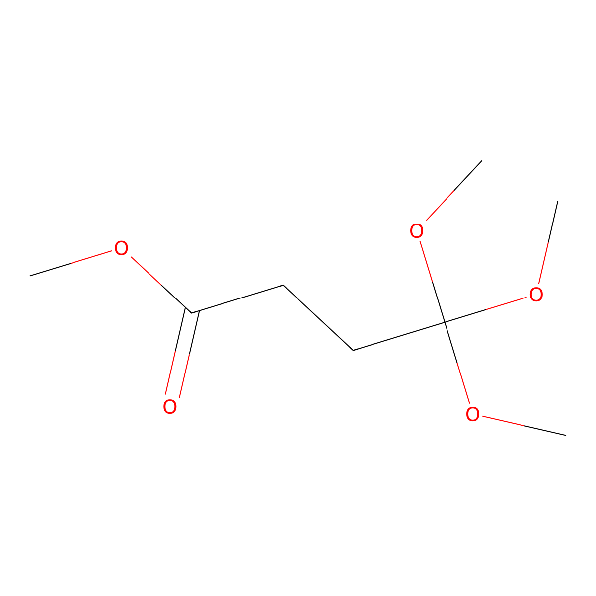 Methyl 4,4,4-trimethoxybutanoate molecular structure, CAS 71235-00-2