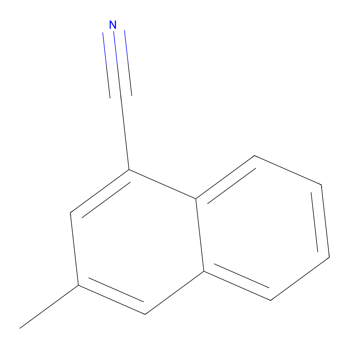 3-Methylnaphthalene-1-carbonitrile molecular structure, CAS 71235-72-8
