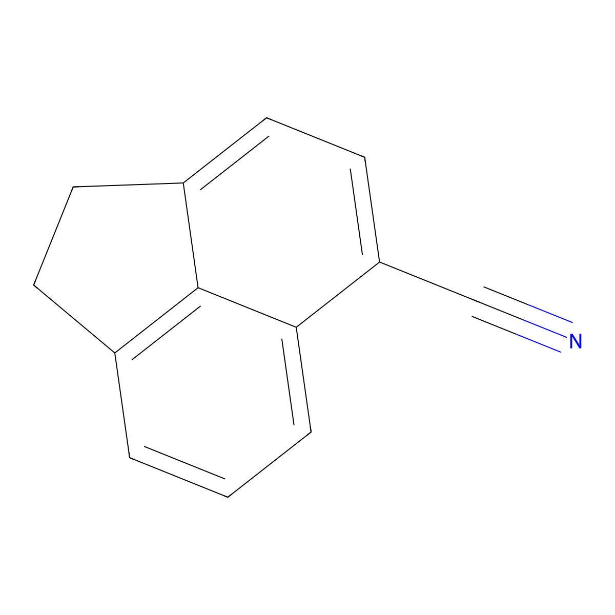 1,2-Dihydroacenaphthylene-5-carbonitrile molecular structure, CAS 71235-81-9