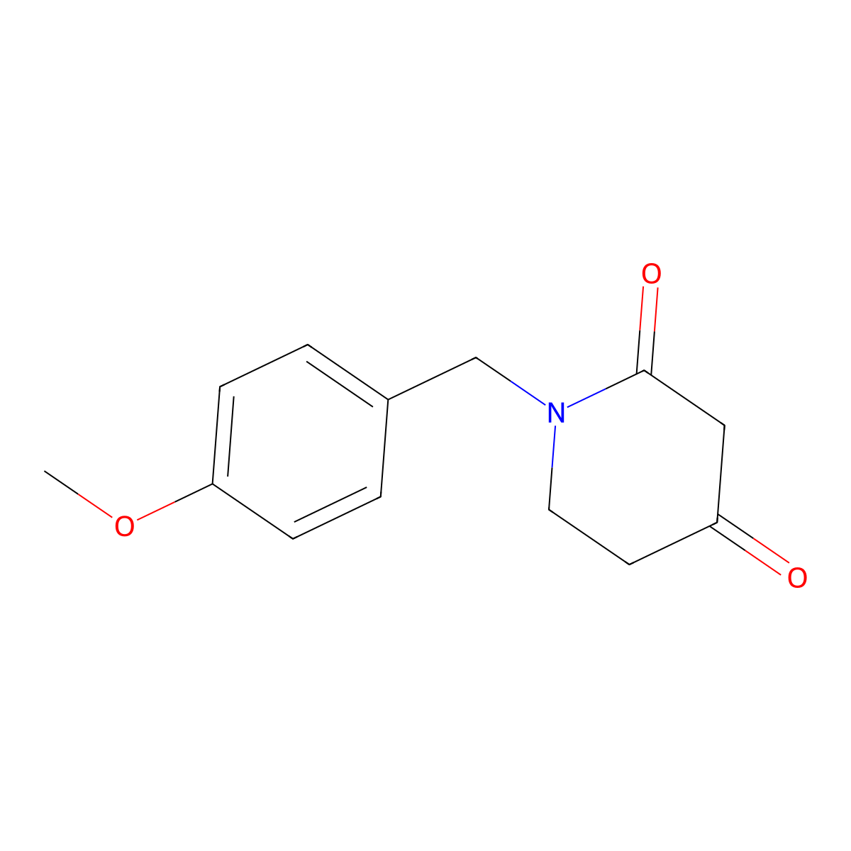 1-(4-Methoxybenzyl)piperidine-2,4-dione molecular structure, CAS 712353-75-8