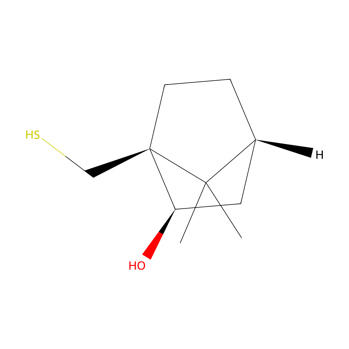 (1S)-(-)-10-Mercaptoisoborneol molecular structure, CAS 71242-58-5