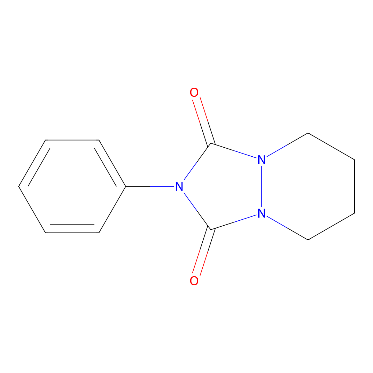 1H-(1,2,4)Triazolo(1,2-a)pyridazine-1,3(2H)-dione, tetrahydro-2-phenyl- molecular structure, CAS 71248-08-3