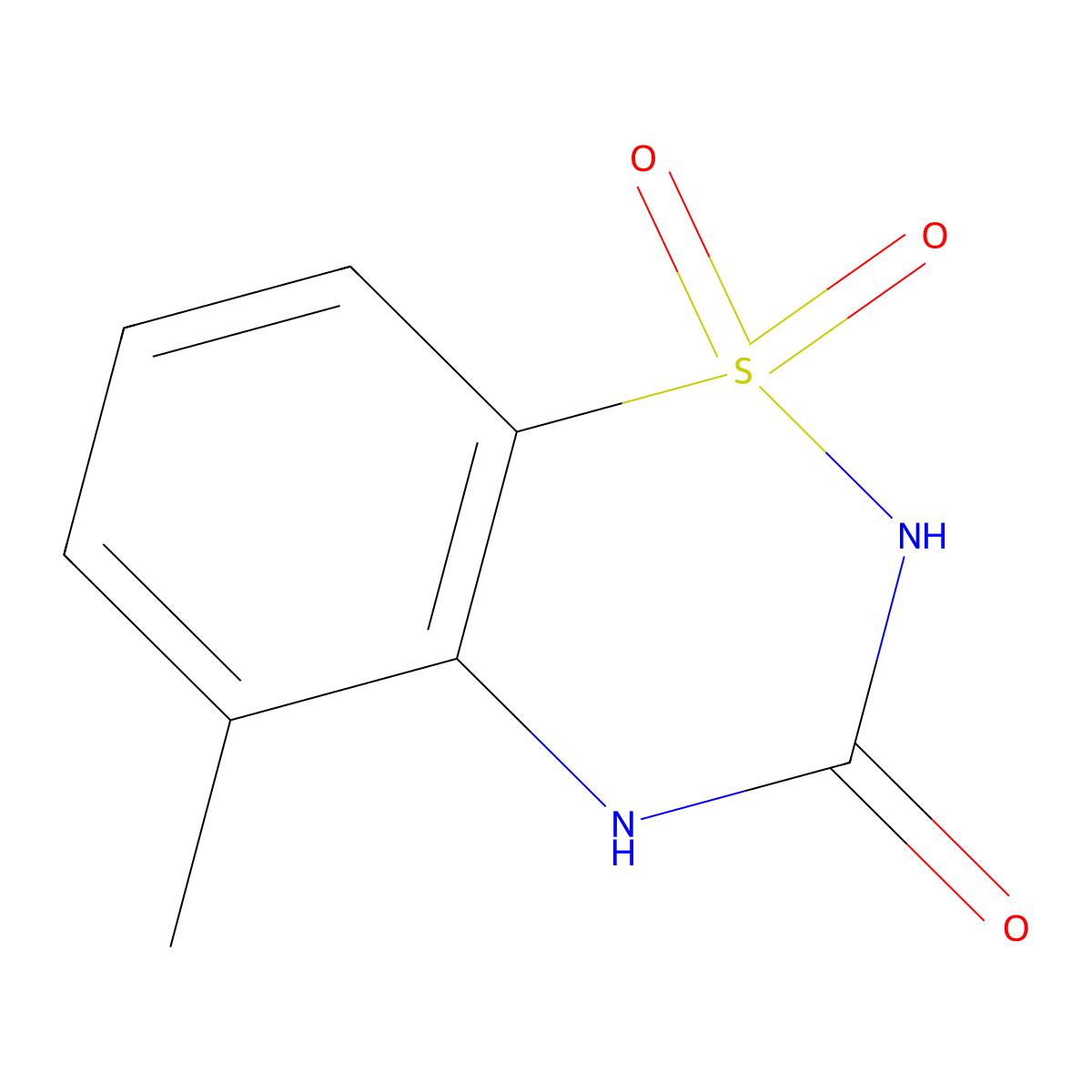 5-methyl-3,4-dihydro-2H-1lambda6,2,4-benzothiadiazine-1,1,3-trione molecular structure, CAS 71254-64-3